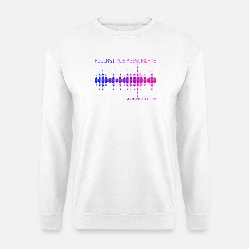 Podcast Musikgeschichte - Unisex Pullover - Weiß