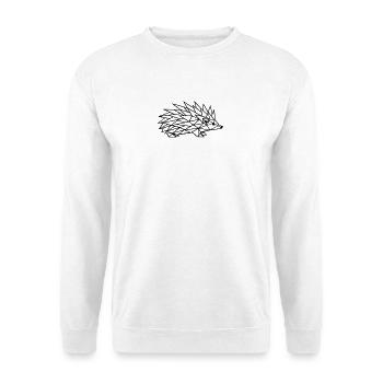 Geometric Hedgehog Line Art - Unisex Sweatshirt - white - Front