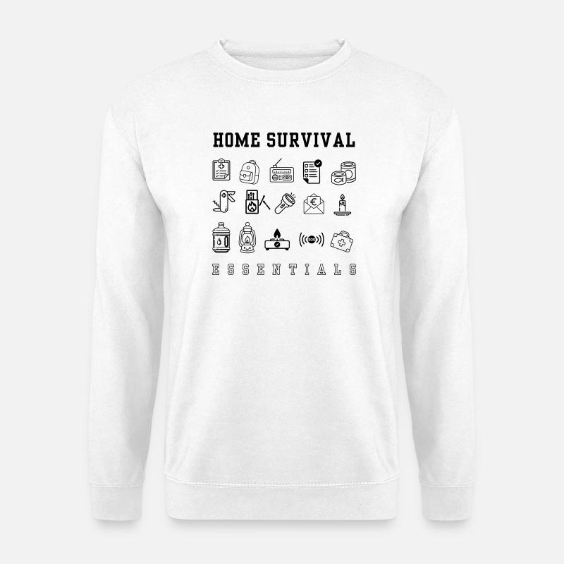 Emergency plan - doomsday - Unisex Sweatshirt - white
