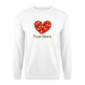 Pizza_Amore - Unisex Pullover - Weiß - Vorne