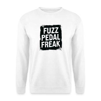Fuzz Pedal Freak – Gitarren Sound Statement - Unisex Pullover - Weiß - Vorne