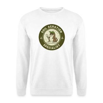 Mole Soil Conditioner Horticulture Self-Sufficiency - Unisex Sweatshirt - white - Front