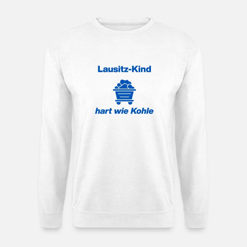 LAUSITZ-KIND: HARD AS COAL! - Unisex Sweatshirt - white
