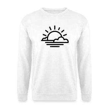 coucher de soleil - Sweat-shirt Unisexe - blanc - Devant