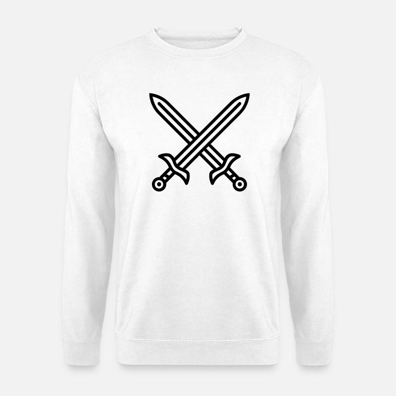 combat épée - Sweat-shirt Unisexe - blanc
