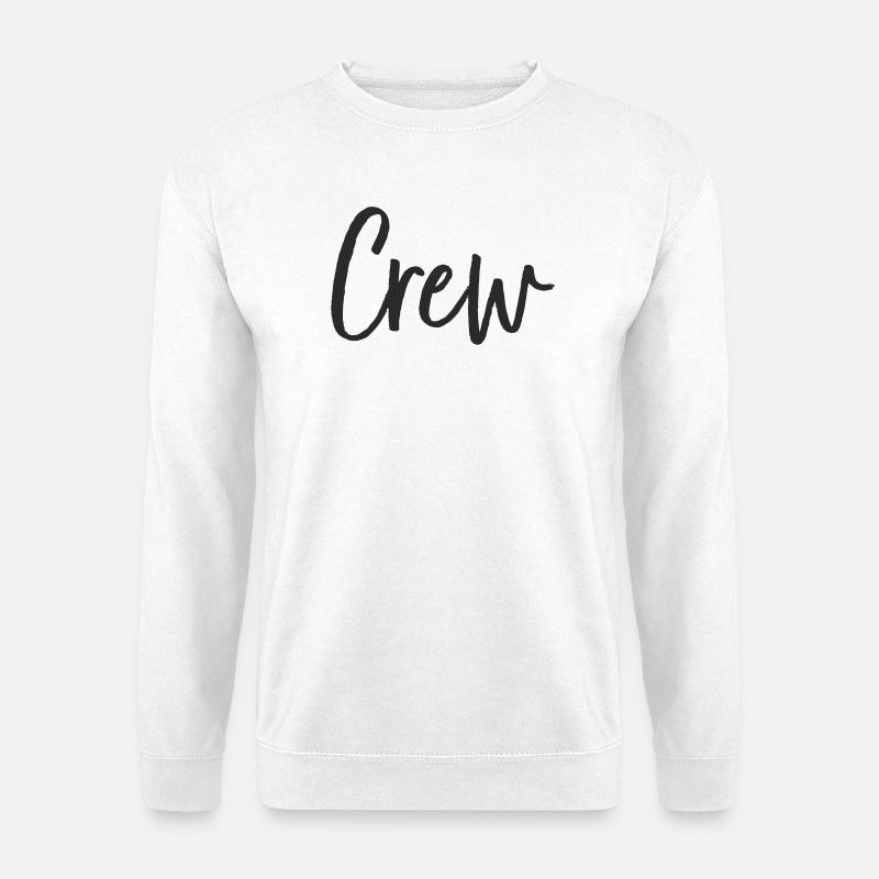Crew Handlettering Design - Unisex Pullover - Weiß