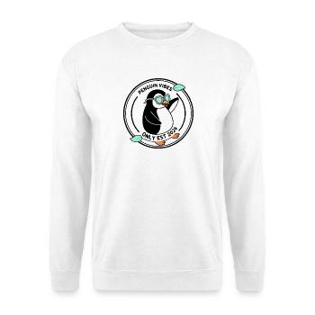 Pingouin noir en lunettes mint 2026 - Sweat-shirt Unisexe - blanc - Devant
