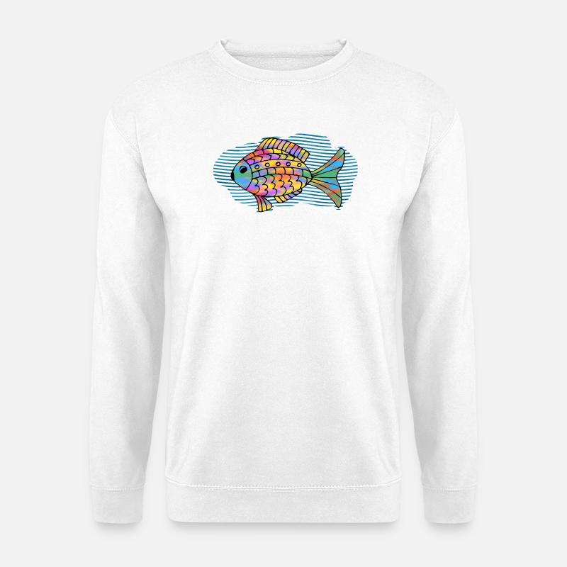 Fisch - Unisex Pullover - Weiß