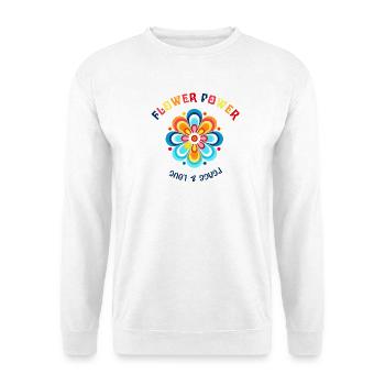 Flower Power Color Blossom Design - Unisex Sweatshirt - white - Front