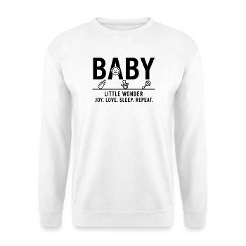 Baby Little Wonder Design minimaliste - Sweat-shirt Unisexe - blanc - Devant