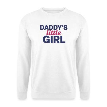 Design de la petite fille mignonne de papa - Sweat-shirt Unisexe - blanc - Devant
