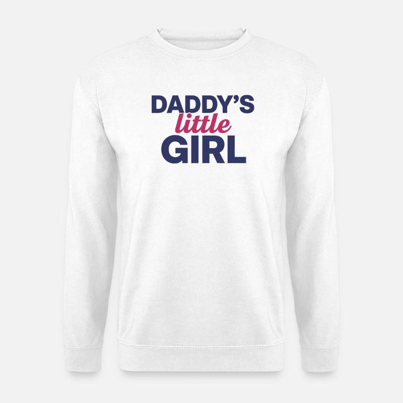 Fars lille pige søde datter-design - Unisex sweater - hvid