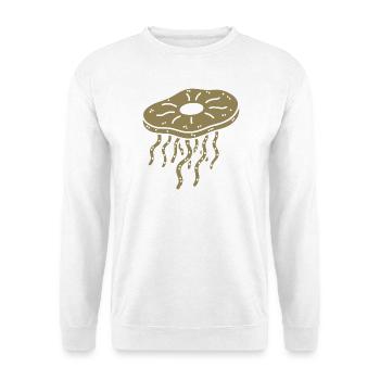 Minimalist Kombucha SCoby Tea Jellyfish - Unisex Sweatshirt - white - Front