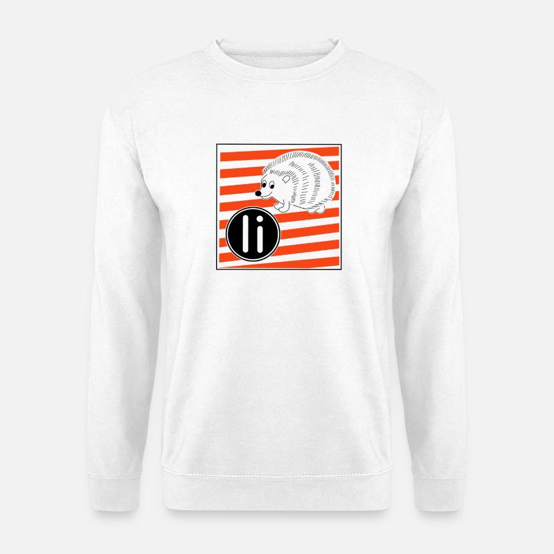 I wie Igel - Unisex Pullover - Weiß
