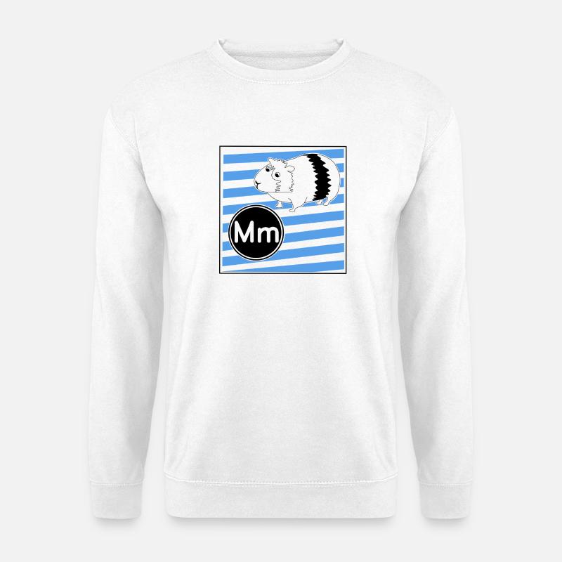 M wie Meerschweinchen - Unisex Pullover - Weiß