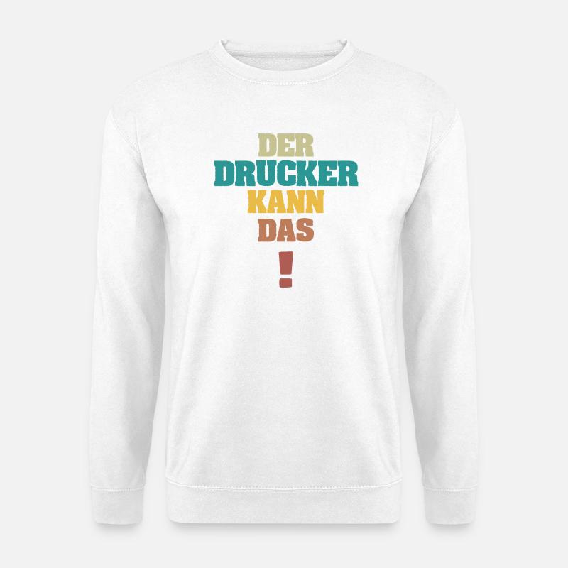 Printer - Unisex Sweatshirt - white