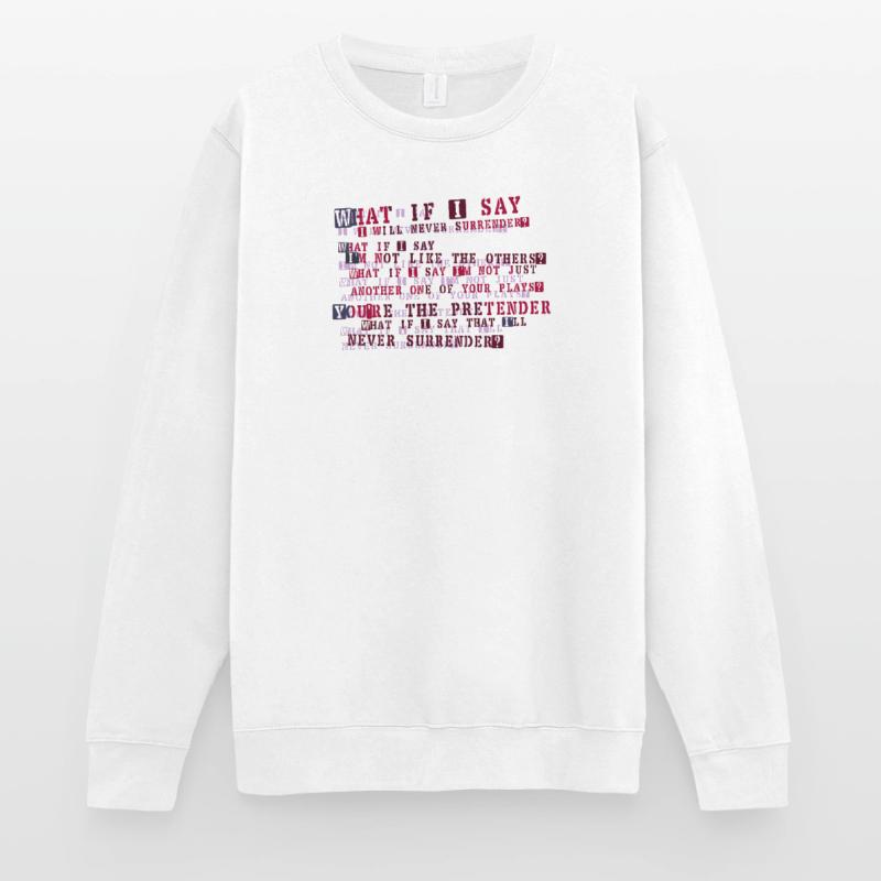 Typographie de la résolution implacable Sweat-shirt Unisexe