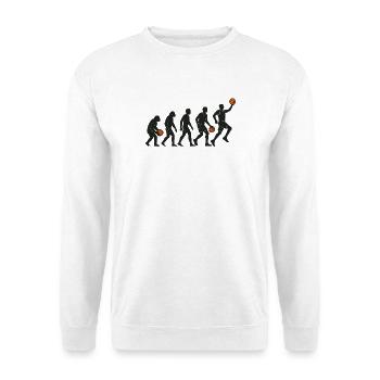 Évolution du joueur de basket - Sweat-shirt Unisexe - blanc - Devant