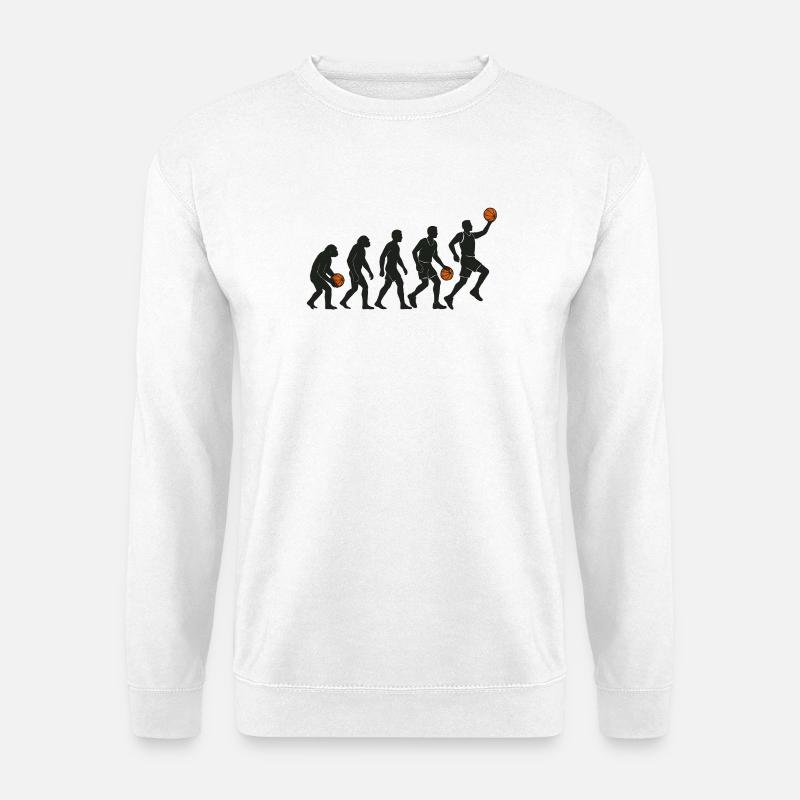 Évolution du joueur de basket - Sweat-shirt Unisexe - blanc