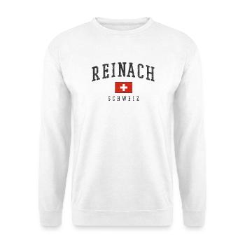 Reinach Schweiz Logo Kreuz - Unisex Pullover - Weiß - Vorne
