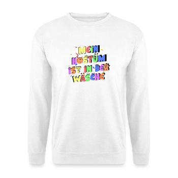 Mon costume est à laver - Sweat-shirt Unisexe - blanc - Devant