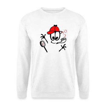 Détective au sifflet - Sweat-shirt Unisexe - blanc - Devant