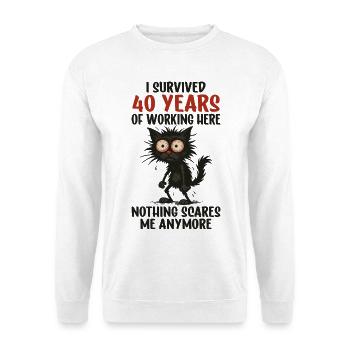 40th Company Anniversary Service Anniversary Work - Unisex Sweatshirt - white - Front