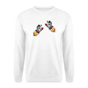 Astronaut Rocket Adventure - Unisex Sweatshirt - white - Front