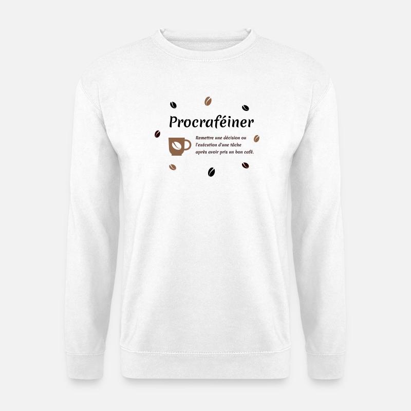 Procrafeinate - Unisex Pullover - Weiß