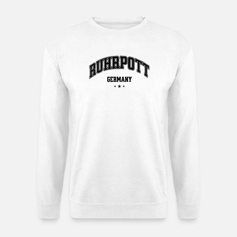 Ruhpott Heimat Germany Schriftzug - Unisex Pullover - Weiß