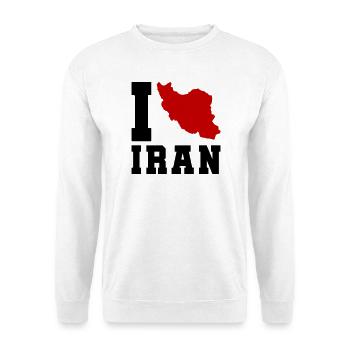 I Love Iran - Unisex Sweatshirt - white - Front