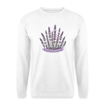 Bouquet de lavande pour la Journée nationale de la lavande - Sweat-shirt Unisexe - blanc - Devant