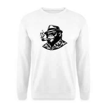 Monkey Smoke - Unisex Sweatshirt - white - Front