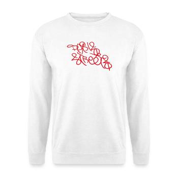 Souvenir d’art urbain Paris Streets - Sweat-shirt Unisexe - blanc - Devant