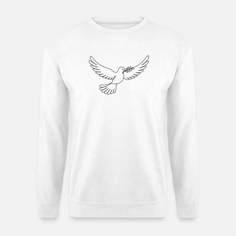Taube Frieden - Unisex Pullover - Weiß