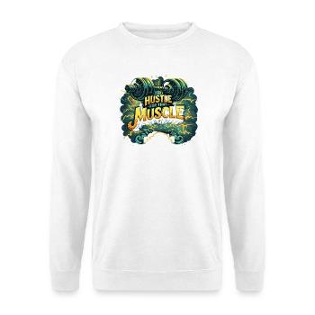 Effort pour la motivation de la salle de muscule Entraînement de fitness - Sweat-shirt Unisexe - blanc - Devant