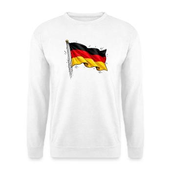 Drapeau allemand - Sweat-shirt Unisexe - blanc - Devant