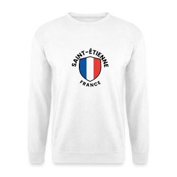Saint-Etienne France Shield - Unisex Sweatshirt - white - Front