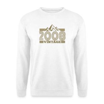 18e anniversaire Vintage Mountains Hiking Hiking - Sweat-shirt Unisexe - blanc - Devant