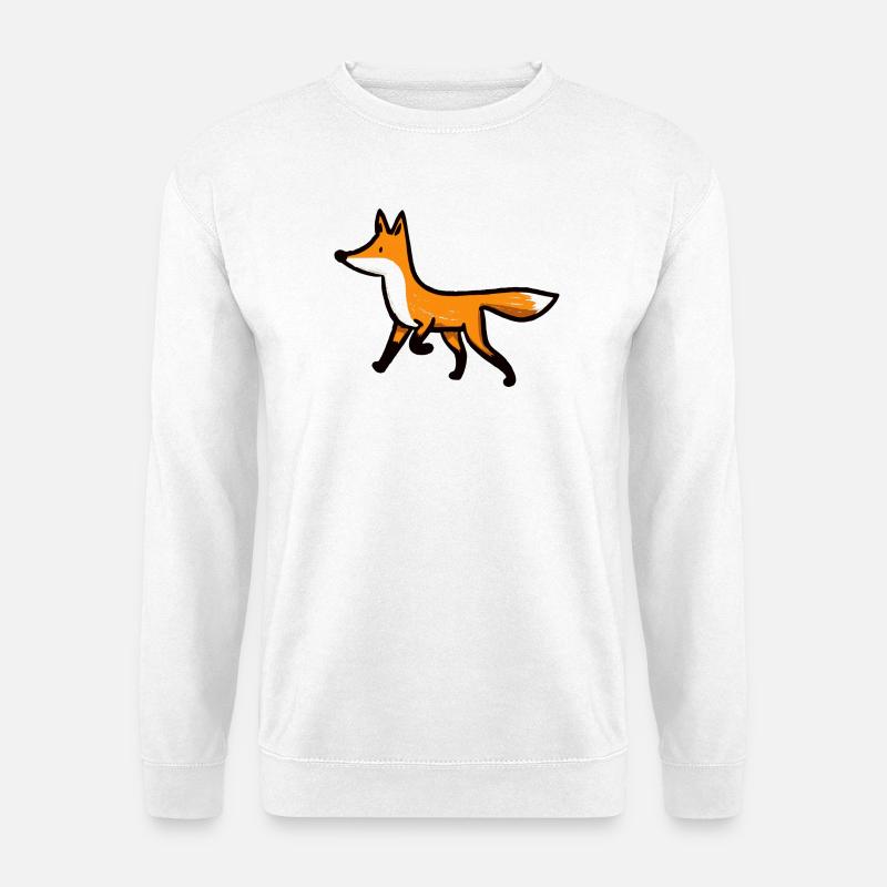 Curious Fox - Unisex Sweatshirt - white