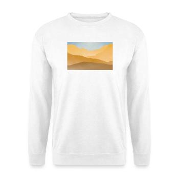 Golden peaks at sunrise - Unisex Sweatshirt - white - Front