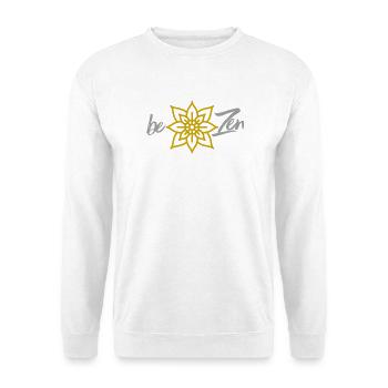 Be Zen T-Shirt – Mandala Yoga Meditation Frauen - Unisex Pullover - Weiß - Vorne