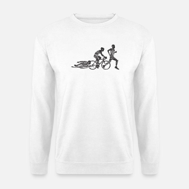 Radfahrender Zombie-Circuit - Unisex Pullover - Weiß