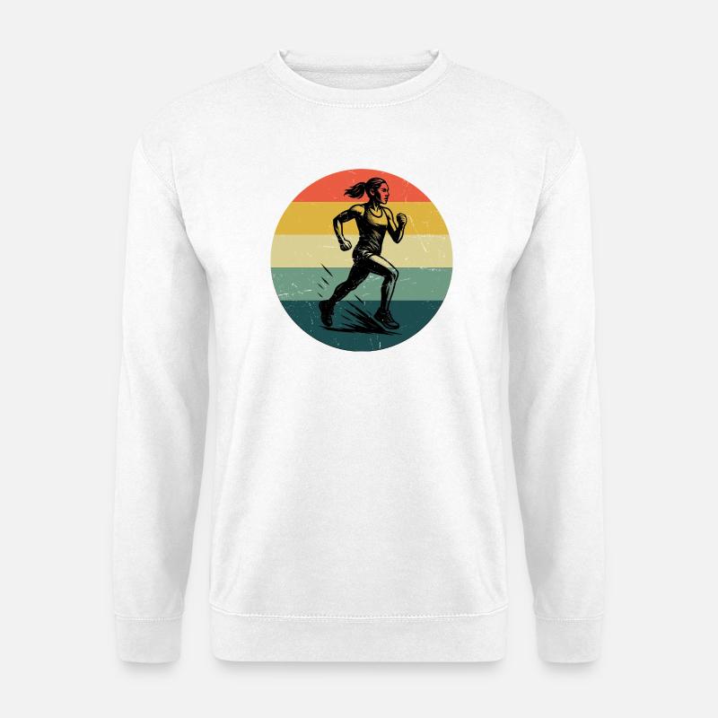 Compact running design for racing - Unisex Sweatshirt - white