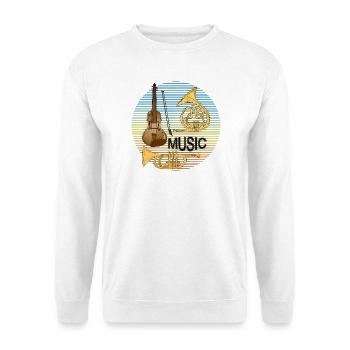 Musical instruments - Unisex Sweatshirt - white - Front