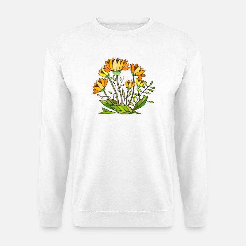 Blumen - Unisex Pullover - Weiß
