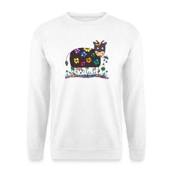 Cow - Unisex Sweatshirt - white - Front