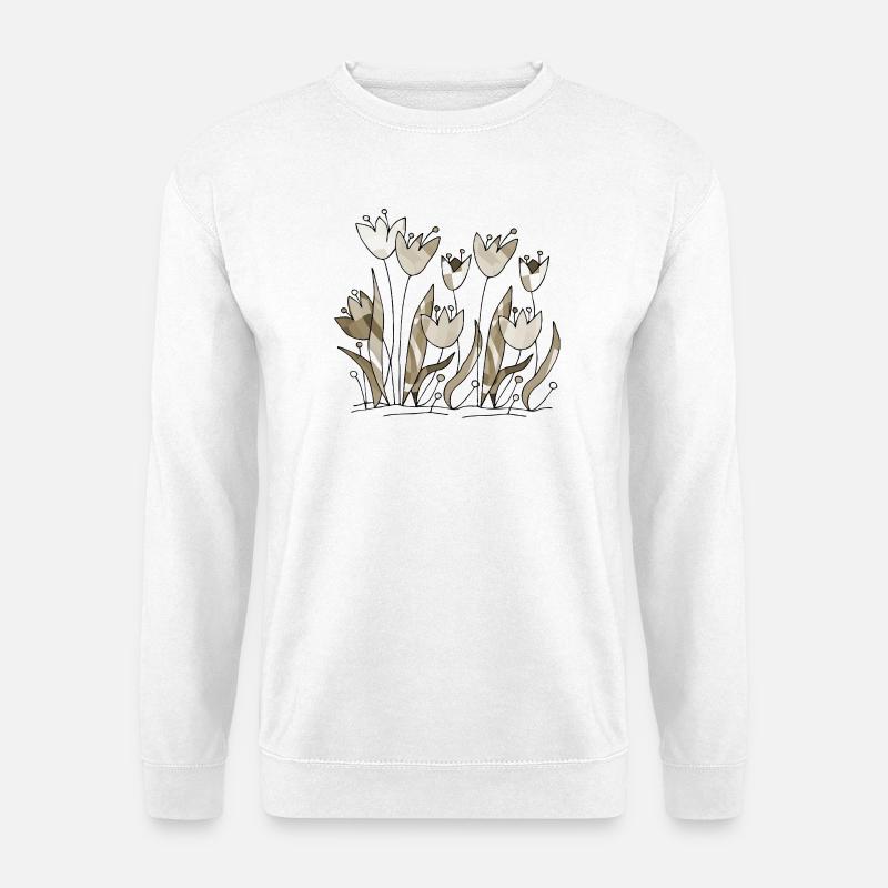 Blumen - Unisex Pullover - Weiß