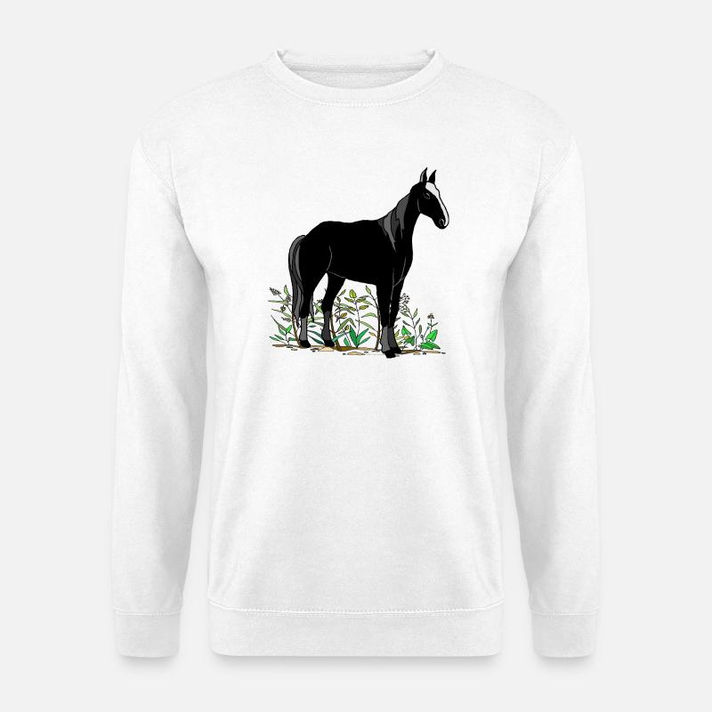 Pferd - Unisex Pullover - Weiß