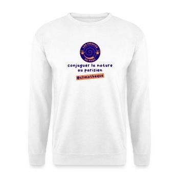 identite_visuelle_du_projet_climatheque - Sweat-shirt Unisexe - blanc - Devant